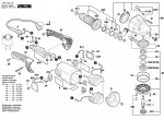 Bosch 3 601 H81 L62 GWS 22-180 H Angle Grinder 110 V / GB Spare Parts GWS22-180H